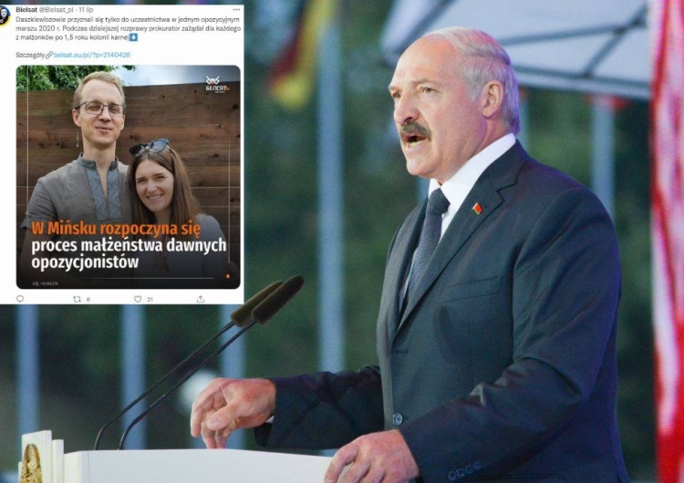 Białoruś: Do więzienia może trafić... niemowlę. Trwa polityczny proces małżeństwa Daszkiewiczów