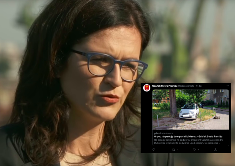 Aleksandra Dulkiewicz parkuje na trawniku? Jest oświadczenie gdańskiego ratusza