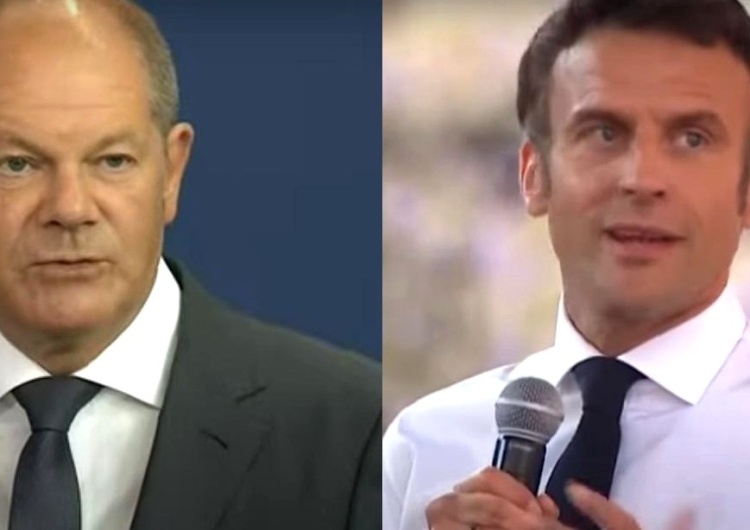 Olaf Scholz i Emmanuel Macron Ważny niemiecki polityk: Szkoda, że Scholz i Macron pojechali do Kijowa bez Morawieckiego