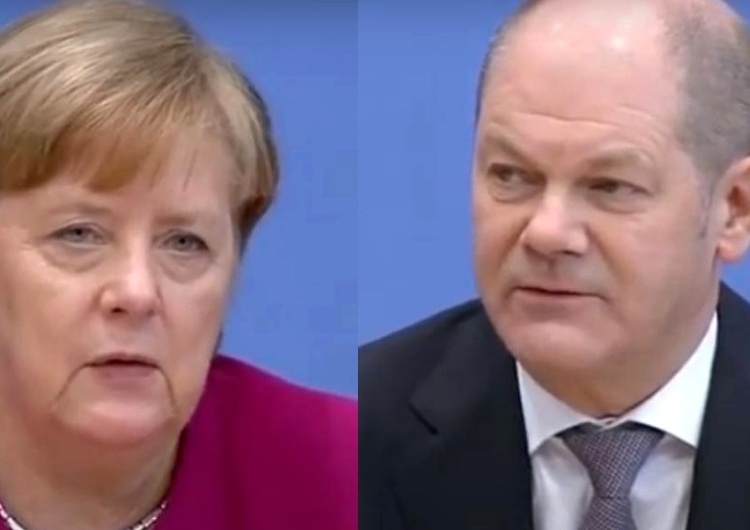 Angela Merkel i Olaf Scholz Kłopoty Merkel i Scholza. Staną przed komisją śledczą?
