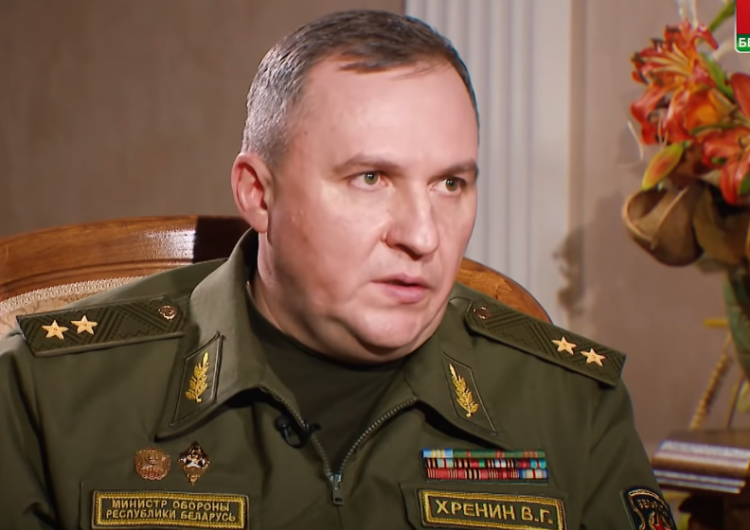 Wiktor Chrenin „Widzieliśmy gotowość do rozpętania agresji”. Groteskowe słowa białoruskiego ministra obrony