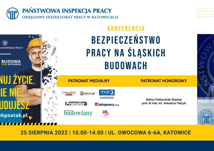  [Na żywo] Konferencja „Bezpieczeństwo pracy na śląskich budowach”