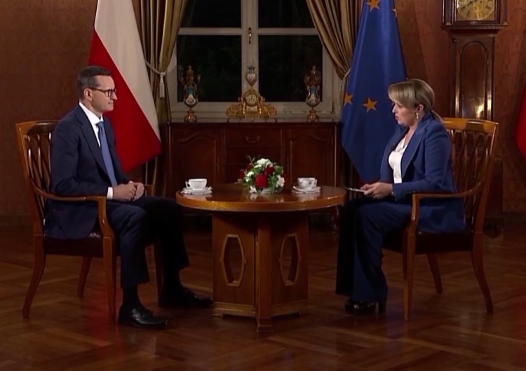 Mateusz Morawiecki, Danuta Holeca Morawiecki do Holeckiej w TVP Info: Pani, jak skrajna prawica i opozycja, dała się wpuścić w nurt narracji o KPO