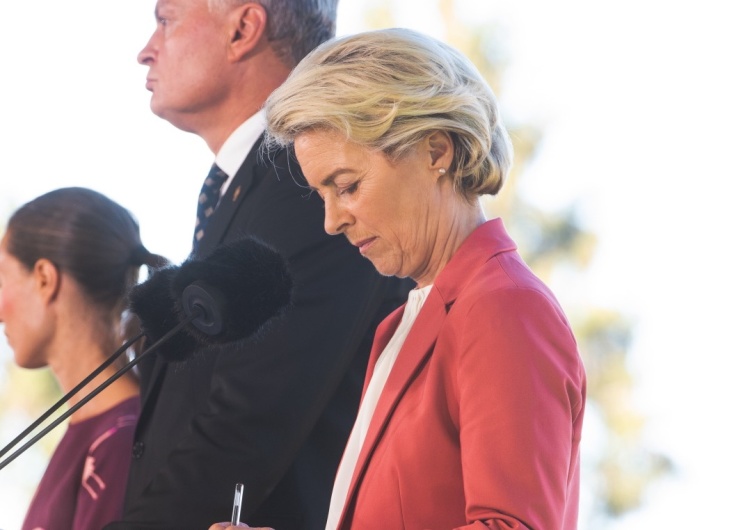 Przewodnicząca Komisji Europejskiej Ursula von der Leyen podczas konferencji prasowej w trakcie Bornholm Summit w Kopenhadze Gorbaczow wysyłał czołgi na mieszkańców Wilna, Baku... A dla KE był „zaufanym przywódcą”
