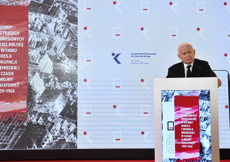 Raport o stratach poniesionych przez Polskę na skutek agresji Niemiec. Prezes PiS: 6 bilionów, 200 miliardów złotych