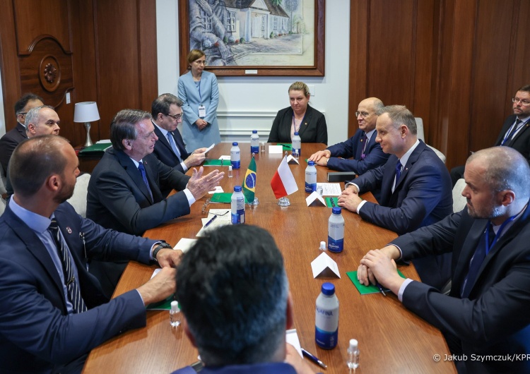 Nowy Jork: Andrzej Duda spotkał się z prezydentem Brazylii Jairem Bolsonaro. Podpisano dwie umowy