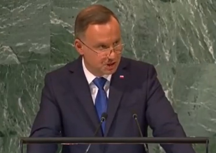 Andrzej Duda ONZ Wystąpienie Prezydenta RP Andrzeja Dudy na forum ONZ [VIDEO]