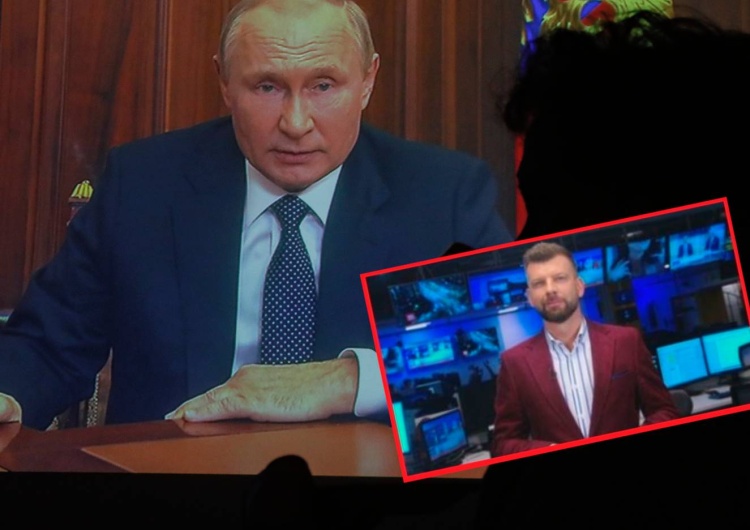 Władimir Putin podczas wygłaszania orędzia 21 września | Igor Sokołowski z Polsat News [WIDEO] Te słowa naprawdę padły na antenie! Dziennikarz o Putinie: 