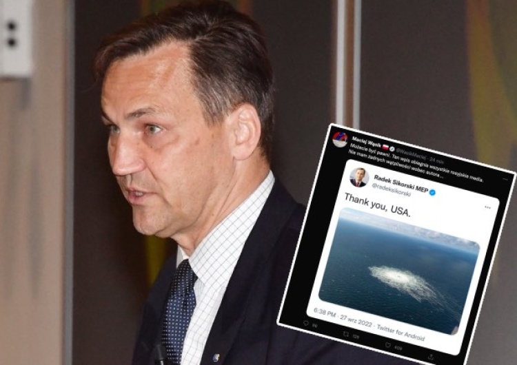 Radosław Sikorski  „To obiegnie wszystkie rosyjskie media”. Szokujący wpis Sikorskiego ws. awarii Nord Stream