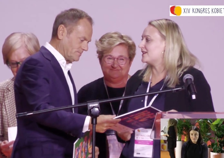 Tusk nagrodzony przez Kongres Kobiet. „Będziemy trzymać laureata za słowo”
