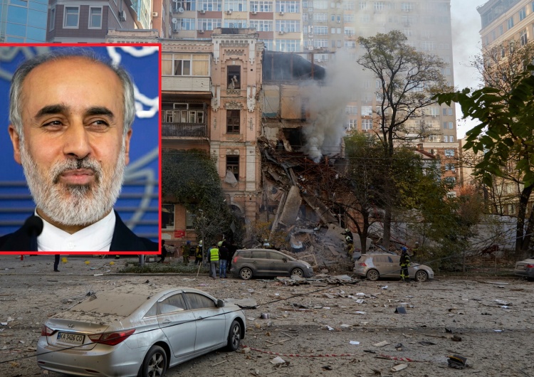 Zniszczenia w Kijowie na skutek ataku dronami kamikadze / Rzecznik irańskiego MSZ Naser Kanaani Rosja bombarduje Ukrainę przy pomocy irańskich dronów? Rzecznik MSZ Iranu komentuje