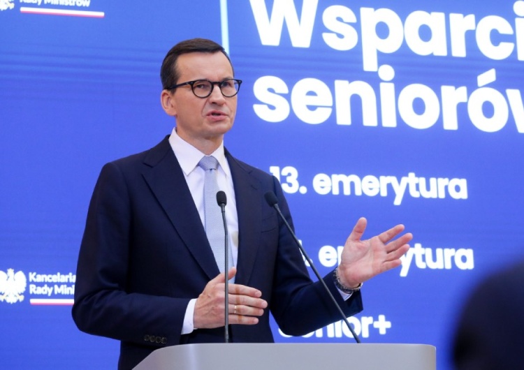 Premier Mateusz Morawiecki Waloryzacja emerytur w 2023 r. Jest decyzja rządu