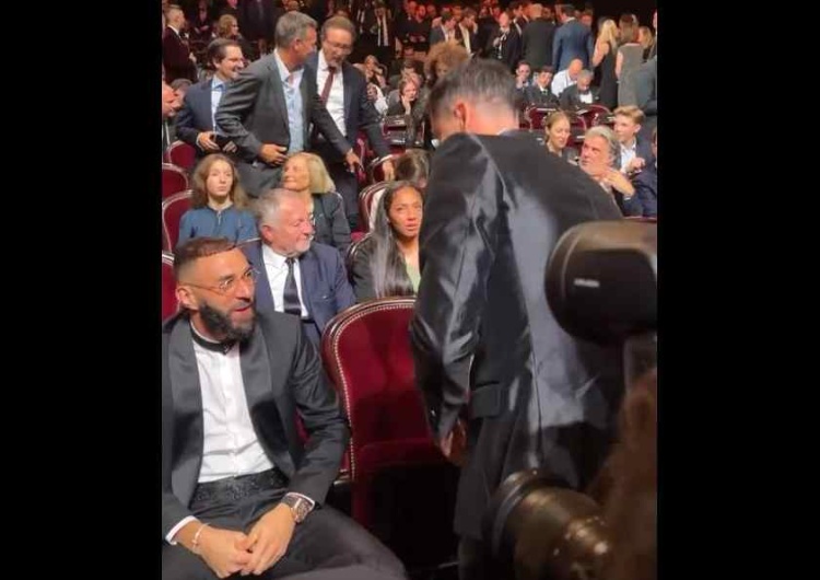 Robert Lewandowski i Karim Benzema Tak zachował się Lewandowski, gdy spotkał Benzemę. Tego nie pokazano w telewizji [WIDEO]