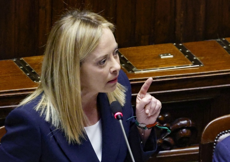 Giorgia Meloni Giorgia Meloni kwestionuje prounijną wiarygodność Niemiec