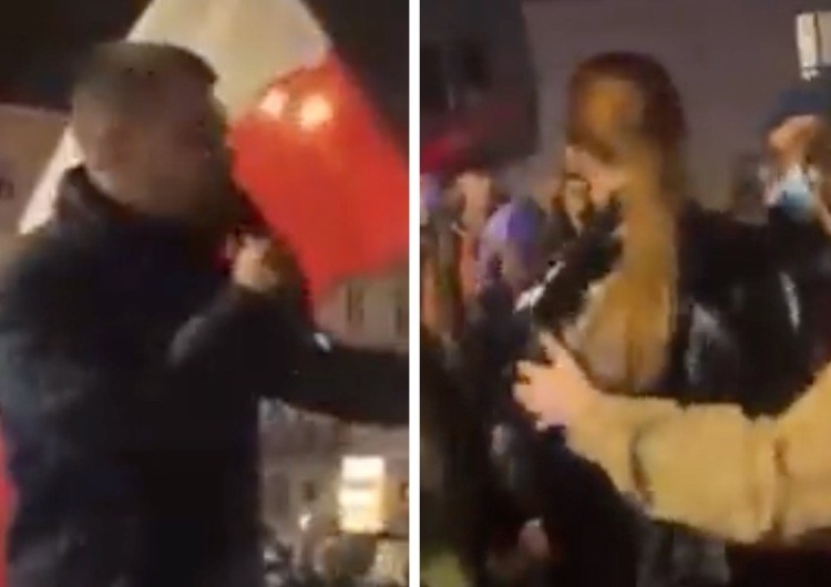 Michał Kołodziejczak i Marianna Schreiber Awantura na proteście AgroUnii. Żona ministra starła się z Kołodziejczakiem [WIDEO]