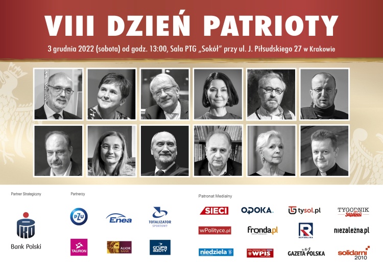  Zapraszamy na VIII Dzień Patrioty pod patronatem „Tygodnika Solidarność”