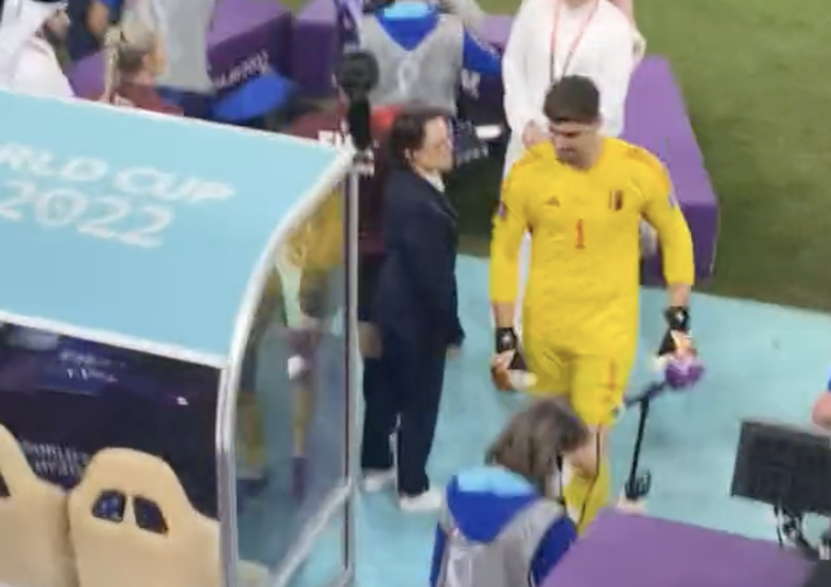 Thibaut Courtois Gwiazdorowi Belgii puściły nerwy. Oto, co zrobił po porażce na mundialu [WIDEO] 