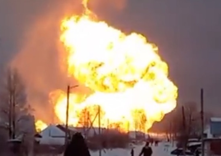  Eksplozja gazociągu w Rosji. Jest pierwsze nagranie [WIDEO]