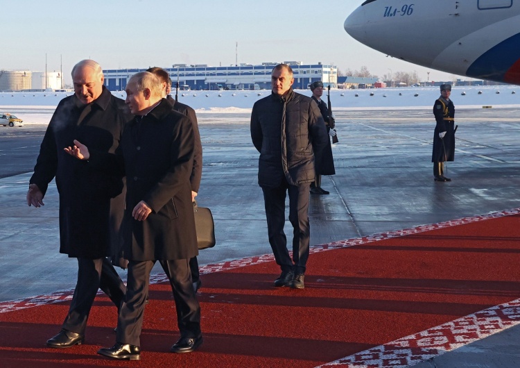 Aleksandr Łukaszenka i Władimir Putin Spotkanie Putin-Łukaszenka. Padły słowa o Polsce