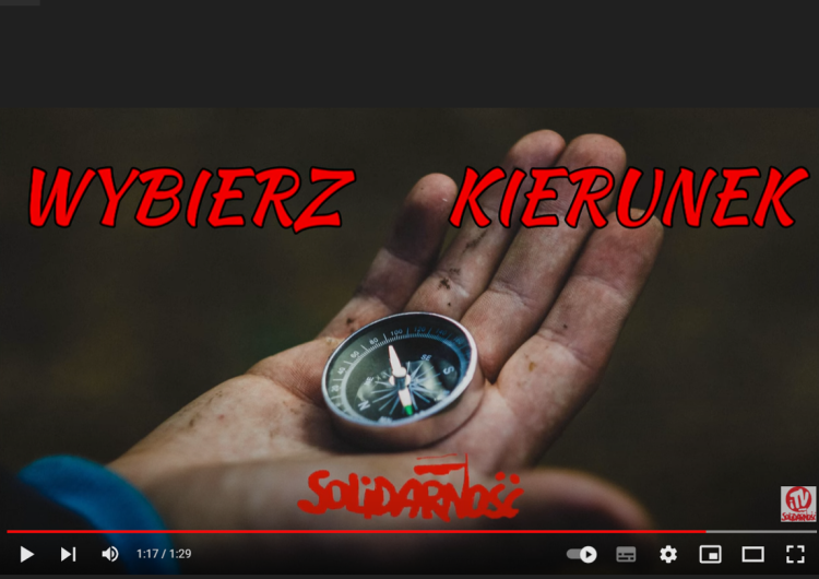 fot. zrzut ekranu z youtube  Poznaj nowy projekt – „Wybierz kierunek Solidarność” 