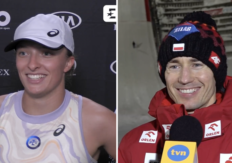 Iga Świątek i Kamil Stoch Iga Świątek: „Nie ogarniam skoków”. Reakcja Kamila Stocha stała się viralem [WIDEO] 