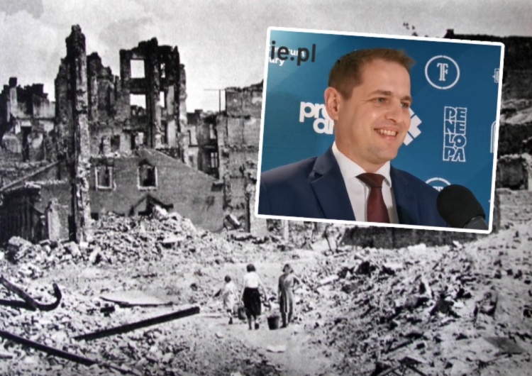 Ruiny Warszawy / Łukasz Porycki Burza w sieci po słowach wicemarszałka z PSL. Napisał o… paleniu raportu ws. reparacji