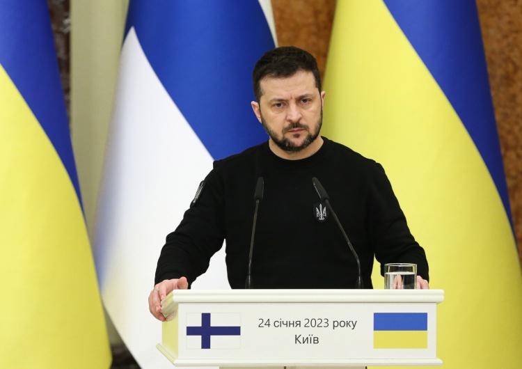 Wołodymyr Zełenski [WIDEO] Zełenski dowiedział się o decyzji Niemiec ws. Leopardów w trakcie wywiadu. Oto jego reakcja