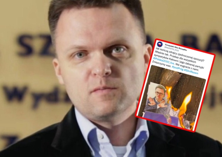Szymon Hołownia „Kupili mnie”. Hejter twierdzi, że film z paleniem zdjęcia Hołowni zlecili mu… ludzie Hołowni. Jest oświadczenie