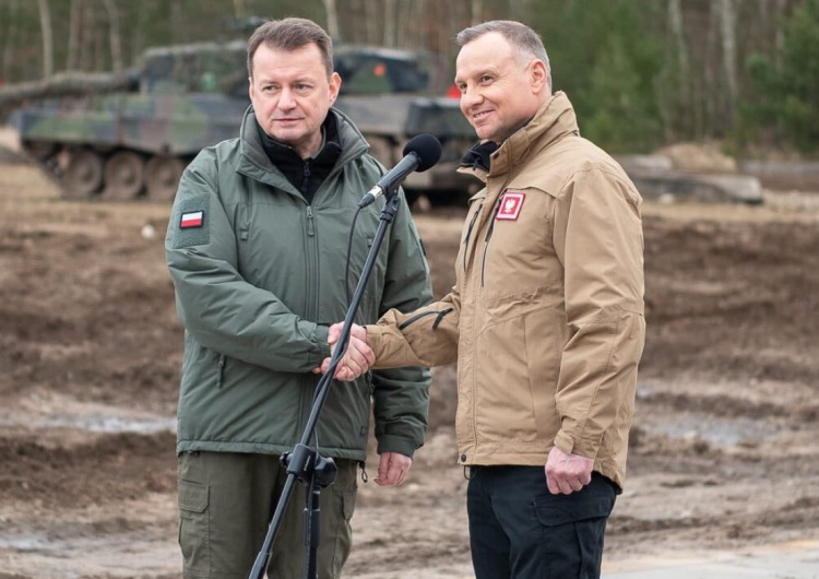 Szef MON Mariusz Błaszczak z prezydentem Andrzejem Dudą „Daily Telegraph”: Polska staje się militarną potęgą w Europie