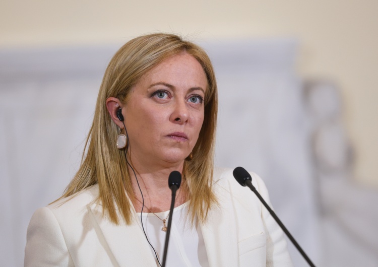 Giorgia Meloni Premier Włoch Giorgia Meloni wylądowała w Rzeszowie