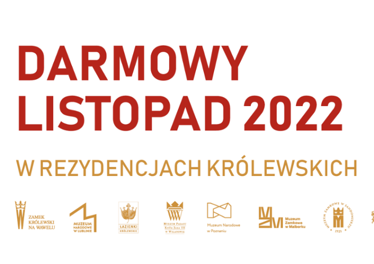 Materiały organizatora Darmowy listopad w rezydencjach królewskich 2022