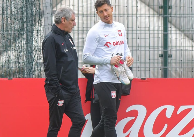 Selekcjoner Fernando Santos i Robert Lewandowski Szanse Polski z Czechami w meczu eliminacyjnym Euro 2024