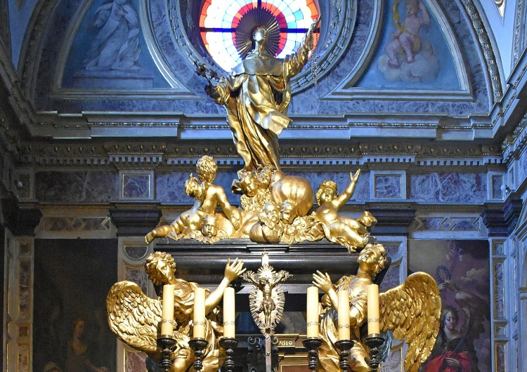 Grobowiec św. Jacka w kaplicy bazyliki Świętej Trójcy w Krakowie Św. Jacek Odrowąż – jedyny Polak w panteonie świętych na placu św. Piotra