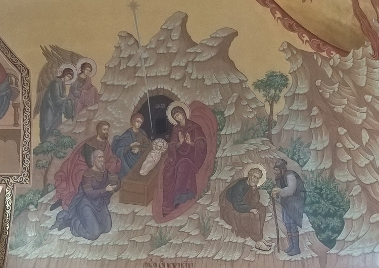 Fresk Narodzenia Pańskiego w cerkwi św. Aleksandra Newskiego w Benderach Wszystkim naszym prawosławnym Czytelnikom życzymy Błogosławionych Świąt Narodzenia Pańskiego